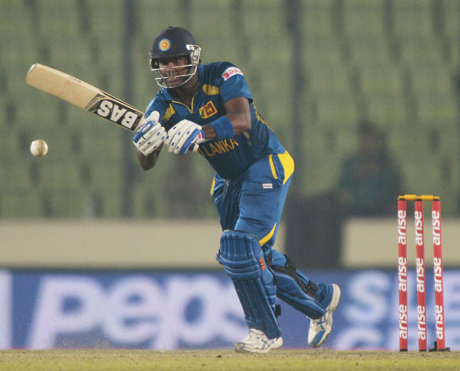 Angelo Mathews - Player Of The Day On 10th Match Of Asia Cup ODI Cricket 2014  on 6th March 2014