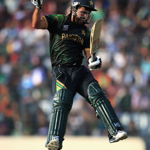 Ahmed Shehzad (PAK) - Player Of The Match : celebrating His First T20 Century